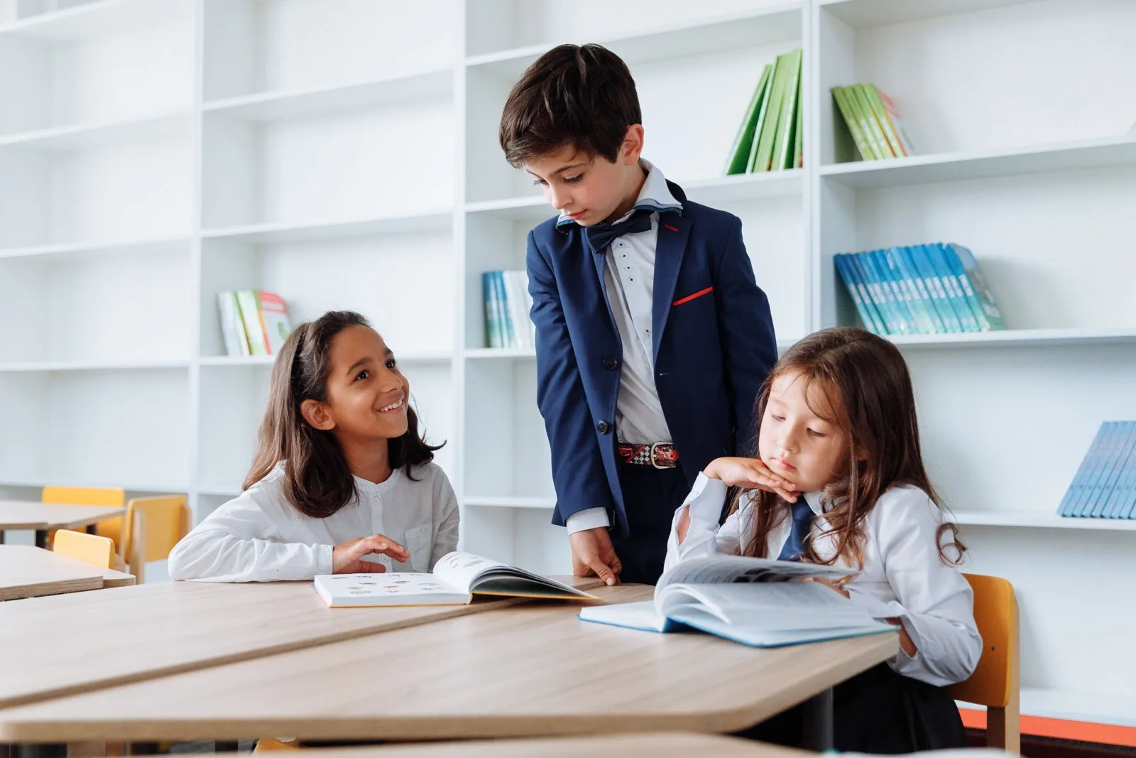 Students reading