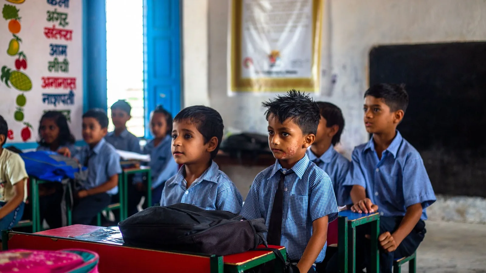 Students in a classroom